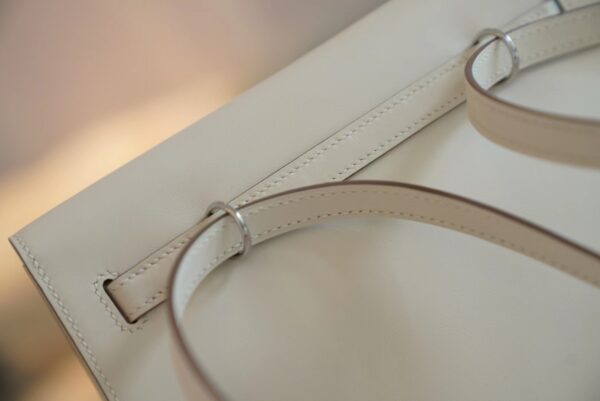 GPCMode Hermes Kelly Danse 22CM CK10 Craie Jonathan Leather Silver Hardware