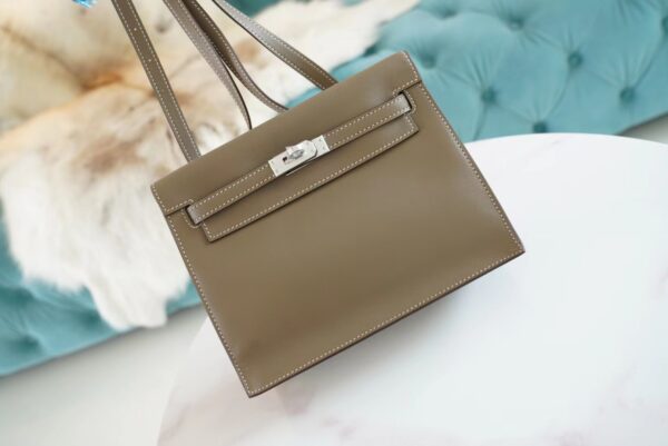 GPCMode Hermes Kelly Danse 22CM CK18 Etoupe Swift Leather Silver Hardware
