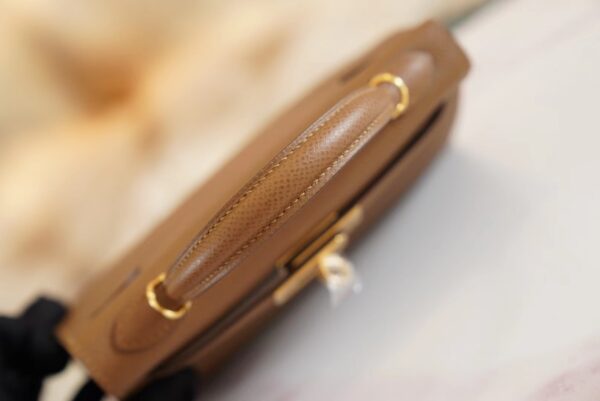 GPCMode Factory Hermes 3G Alezan Mini Kelly19CM Epsom Leather Gold Hardware