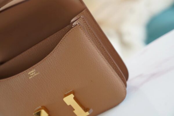 Wholesale GPCMode Hermes Constance 19CM 2J Quebracho Chevre Leather Gold Hardware