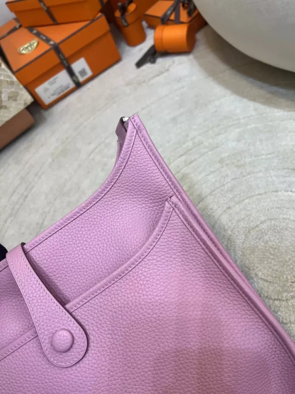 New Arrival X9 Mauve Sylves Evelyne 29CM Clemence Leather Silver Hardware