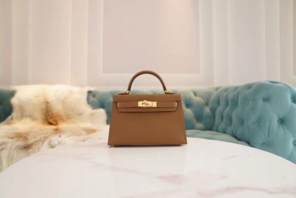 GPCMode Factory Hermes 3G Alezan Mini Kelly19CM Epsom Leather Gold Hardware