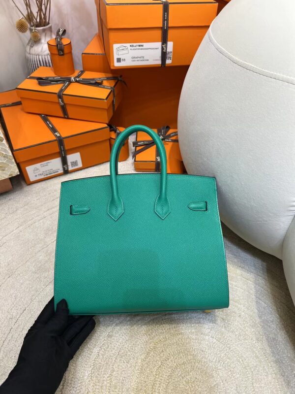 Hermes Shop Birkin Sellier 25CM Epsom o6 Vert Jade Gold Hardware