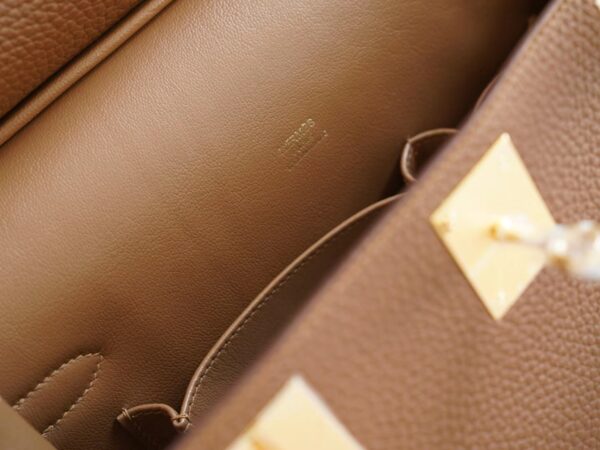 New GPCMode Hermes Jypsiere 28CM 3G Alezan Clemence Leather Gold Hardware