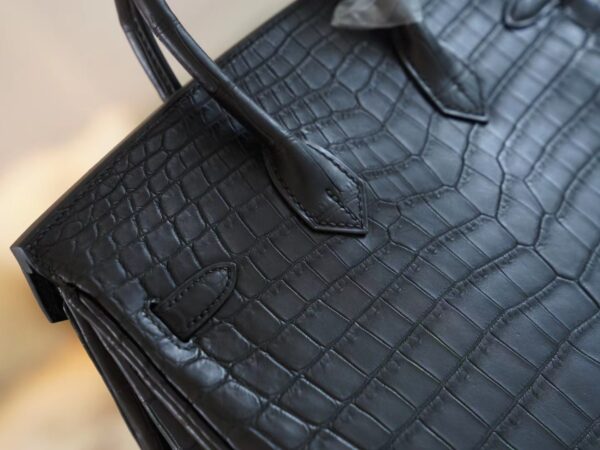 GPCMode Factory Hermes CK89 Nior Hcp Niloticus Crocodile Birkin25CM Silver Hardware
