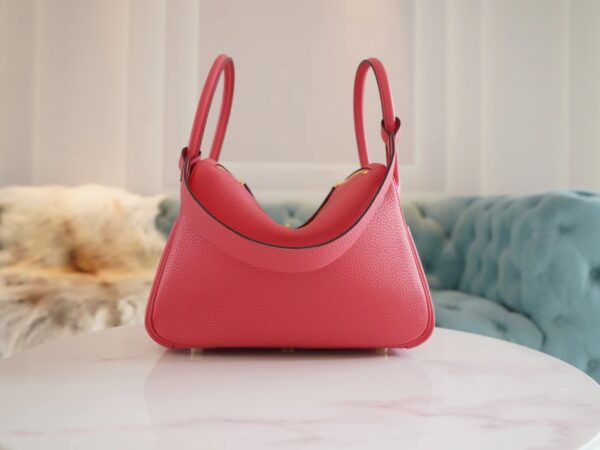 GPCMode Hermes 8W Rose Azalee Clemence Lindy 26CM Gold Hardware