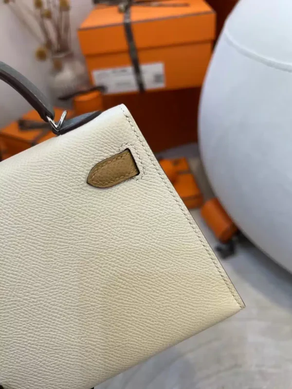 Hong Kong Hermes Mini Kelly 19CM Epsom Three Colors Silver Hardware