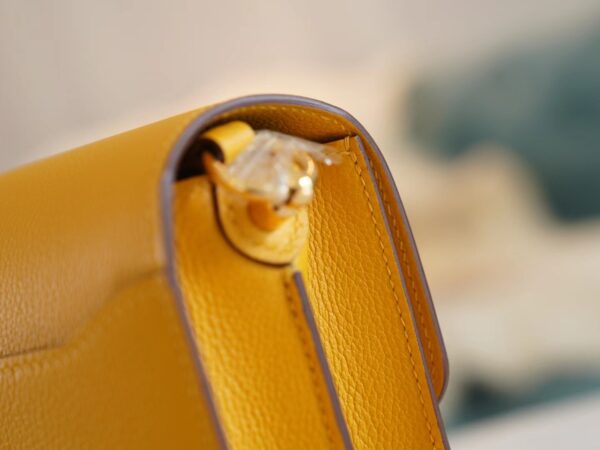 GPCMode Hermes 9D Amber Roulis Mini 18cm Evercolor Gold Hardware