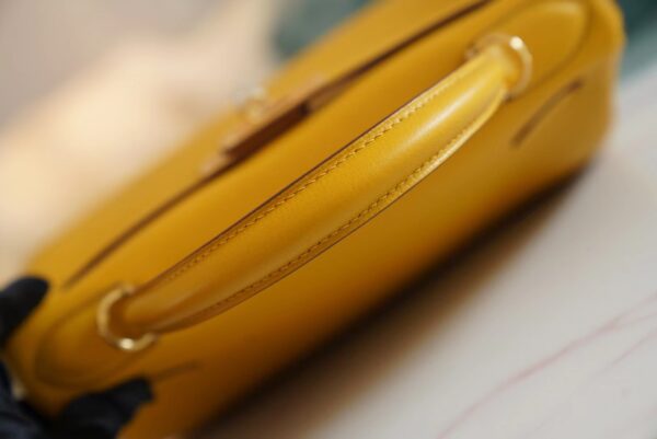 New GPCMode Hermes 9D Amber Evercolor Kelly Bag 28CM Gold Hardware
