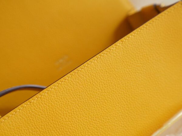 GPCMode Hermes 9D Amber Roulis Mini 18cm Evercolor Gold Hardware
