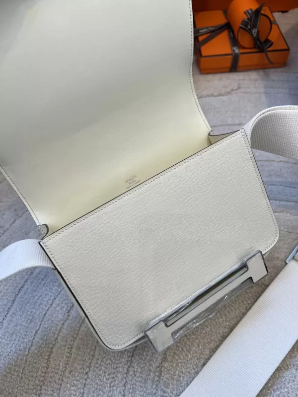 Handmade Hermes Geta 20CM Chevre Mysore I2 Nata Silver Hardware