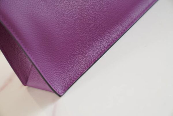 Full Handmade Hermes Kelly Danse22CM P9 Anemone Evercolor Leather Silver Hardware