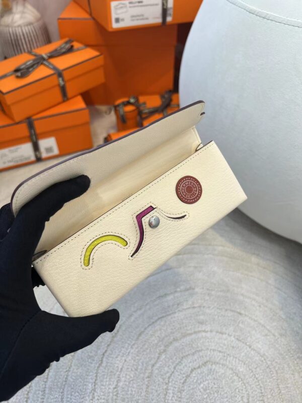 Hermes In The Loop Wink Chevre Leather Nata Silver Hardware