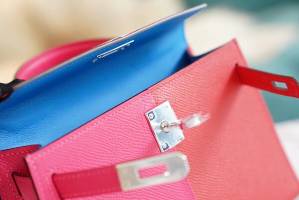 GPCMode Hermes Mini Kelly II 19CM Three Colors Epsom Leather Silver Hardware