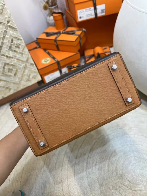 Hermes Birkin Faubourg 20CM 37 Gold Four Leathers Silver Hardware