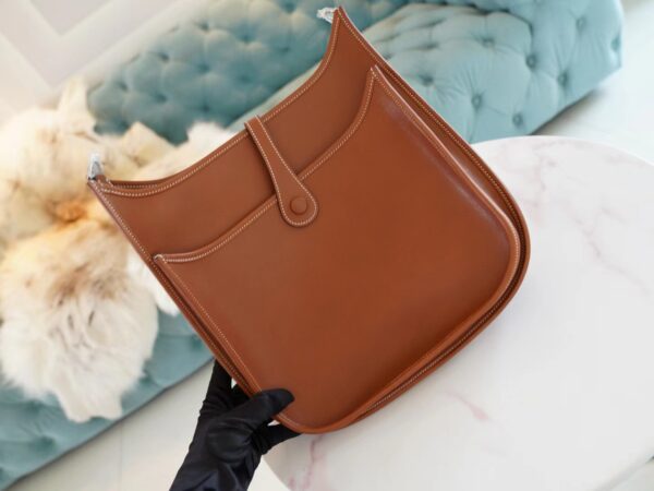 Hermes Factory Evelyne 29CM Barenia Leather Fauve Silver Hardware