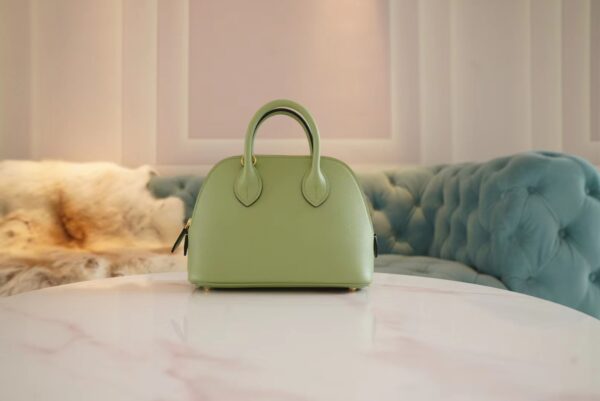 GPCMode Hermes Mini Bolide18CM 3I Vert Criquet Evercolor Leather Gold Hardware
