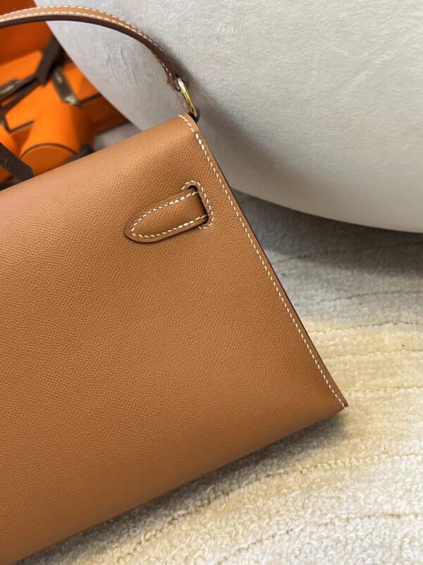 Hermes Kelly Elan Shoulder Bag 37 Gold Madame Leather Gold Hardware