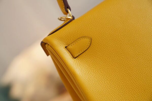 New GPCMode Hermes 9D Amber Evercolor Kelly Bag 28CM Gold Hardware