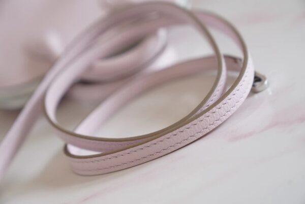 Sale Hermes Mini Bolide 18CM 09 Mauve Pale/ Three Colors Evercolor Silver Hardware
