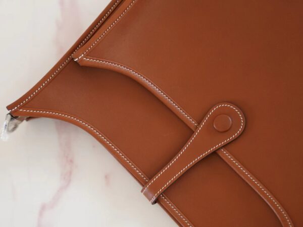 Hermes Factory Evelyne 29CM Barenia Leather Fauve Silver Hardware