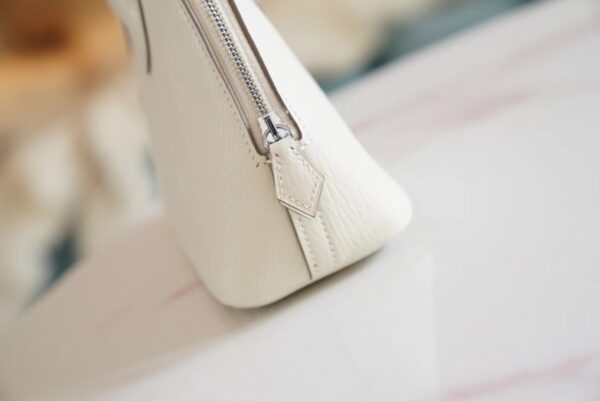 New Arrival Hermes Mushroom Chevre Leather Mini Bolide 18CM Silver Hardware