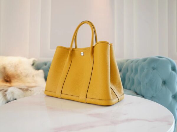 GPCMode Factory Hermes Garden Party30CM 9D Amber Negonda Leather Silver Hardware
