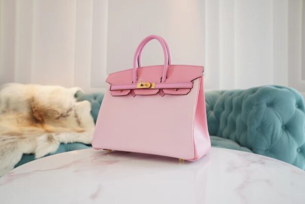 GPCMode Factory Hermes Tri-colors Chevre Leather Birkin25CM Gold Hardware