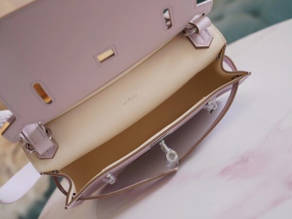 GPCMode Hermes Jypsiere Mini 09 Mauve Pale Evercolor Leather Silver Hardware