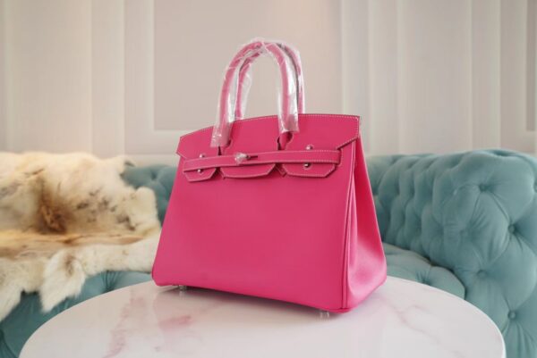 GPCMode Factory Hermes Birkin30CM E5 Rose Tyrien Epsom Leather Silver Hardware