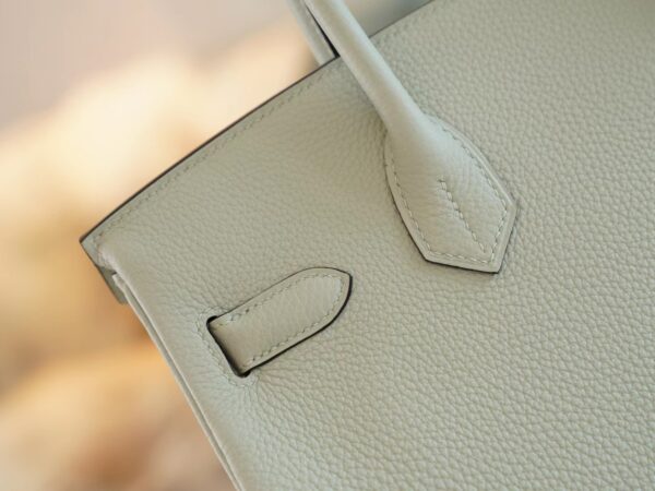GPCMode Hermes Factory Birkin 30CM 0W Gris Neve Togo Leather Gold Hardware