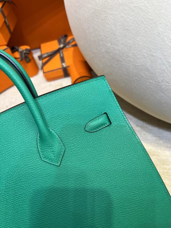 Hermes Shop Birkin Sellier 25CM Epsom o6 Vert Jade Gold Hardware