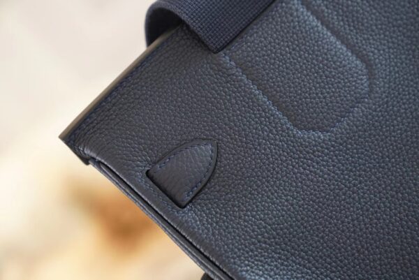 Sale Hermes 2Z Blue Nuit Togo Leather Hac A Dos Backpack Silver Hardware