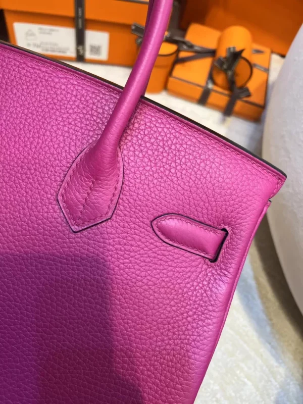 Canada Toronto Hermes L3 Rose Purple Birkin 30CM Togo Leather Silver Hardware