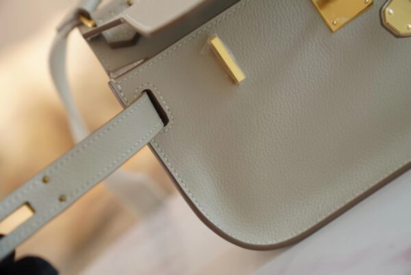 GPCMode Factory Hermes 8L Beton Jypsiere Mini 23CM Evercolor Leather Gold Hardware