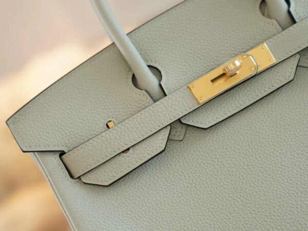 GPCMode Hermes Factory Birkin 30CM 0W Gris Neve Togo Leather Gold Hardware