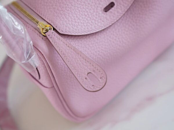 Discount Hermes X9 Mauve Sylyestre Chevre Leather Mini Lindy19CM Gold Hardware
