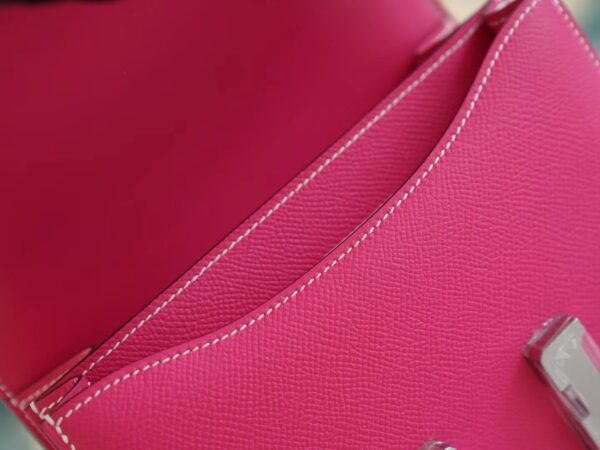 Wholesale GPCMode Hermes Constance 19CM E5 Rose Tyrien Epsom Leather Silver Hardware