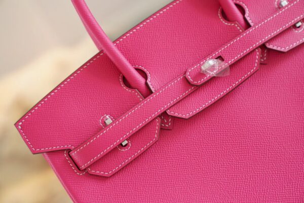 GPCMode Factory Hermes Birkin30CM E5 Rose Tyrien Epsom Leather Silver Hardware