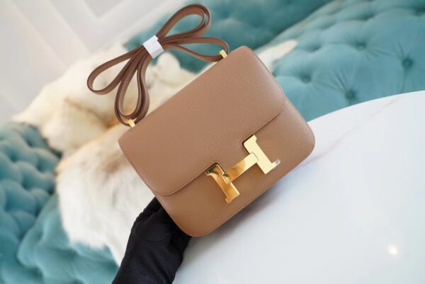 Wholesale GPCMode Hermes Constance 19CM 2J Quebracho Chevre Leather Gold Hardware