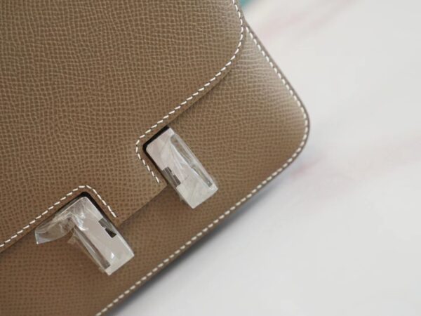 GPCMode Hermes C18 Gris Etoupe Epsom Leather Constance14cm Silver Hardware