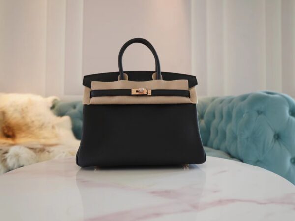 GPCMode Factory Hermes Birkin25CM CK89 Nior Togo Leather Rose Gold Hardware