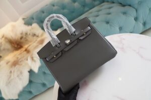 309e0c930ec2fc1 Full Handmade Hermes Birkin25CM 88 Graphite Jonathan Leather Gold Hardware