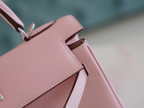 Qatar Doha Hermes Kelly 25CM Swift 3Q Rose Sakura Silver Hardware