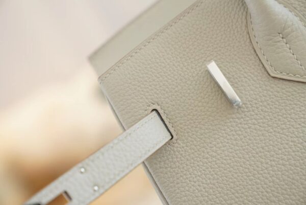 GPCMode Hermes Birkin Bag30CM C80 Gris Pearl Togo Leather Silver Hardware