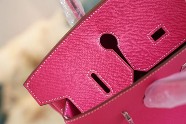GPCMode Factory Hermes Birkin30CM E5 Rose Tyrien Epsom Leather Silver Hardware