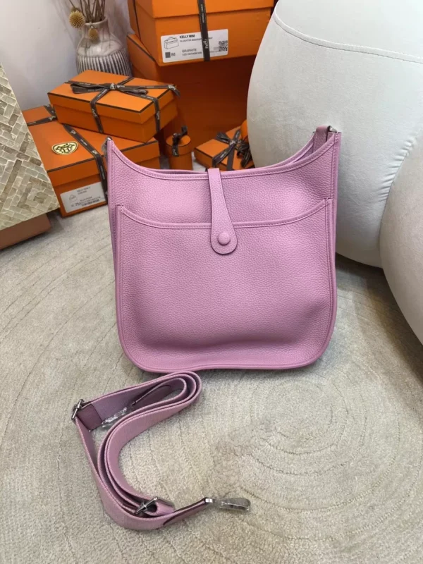 New Arrival X9 Mauve Sylves Evelyne 29CM Clemence Leather Silver Hardware