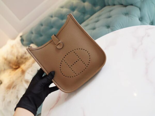 Lcmode Factory Hermes D0 Berge De Weimer Evelyne Mini 16CM Clemence Leather