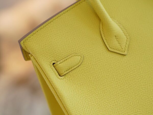 Handmade Hermes Birkin 25CM Epsom 9R Lime Gold Hardware
