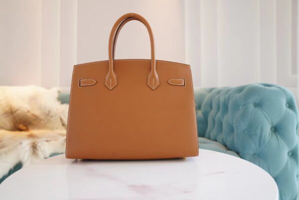 Hand Stitch Hermes Birkin Bag30CM CK37 Gold Epsom Leather Gold Hardware